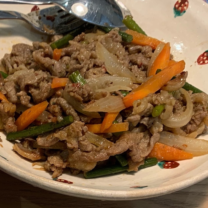 ご飯に合う!プルコギ風野菜炒め